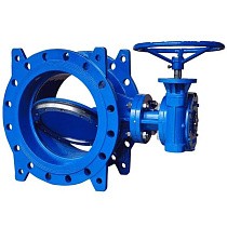 Затворы чугунные дисковые DN 200-1200 PN 10(16) фланцевые с 2-эксцентриситетами с чугунным диском редуктором СибЗТА купить в Челябинске | "Проконсим"