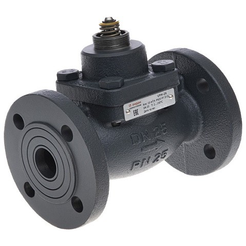 Клапан чугунный регулирующий DN 15 PN 25 под привод 0,4kv фланцевый до 150гр. РИДАН VFM-2R 065B3051R купить в Челябинске | "Проконсим"