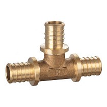 Тройники переходные латунные для PEX-PEX труб DN 16-32 PN 16 под надвижную гильзу PLP купить в Челябинске | "Проконсим"