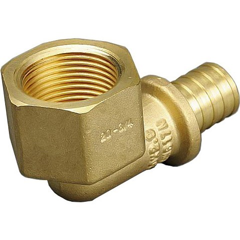 Угольник латунный для PEX труб 16-1/2'' PN 10 под надвижную гильзу с внутренней резьбой ONE PLUS купить в Челябинске | "Проконсим"
