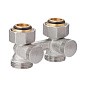 Узел нижнего подключения MVI TR.410.0505 DN 20 PN 10 прямой двухтрубный вентильного типа 20-3/4'' под евроконус, муфта купить в Челябинске | "Проконсим"
