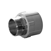 Муфта комбинированная ПП 40-1 1/4'' PN 25 под ключ с наружной резьбой серая купить в Челябинске | "Проконсим"