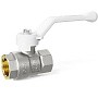Краны латунные шаровые DN 15-50 PN 25-40 никелированные рычаг белый муфта-муфта LD Pride 47.301 купить в Челябинске | "Проконсим"