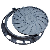  Люк чугунный Т (С250)-1-60 2-ушковый нагрузка 250кН h 100 т. (273102060) со склада Проконсим в Челябинске