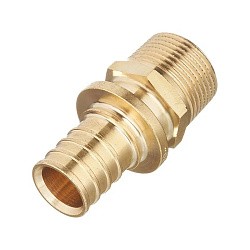  Муфта латунная под надвижную гильзу PEX-НР 16-1/2'' тяжелая MVI SF.620.0404 (922102220) со склада Проконсим в Челябинске