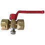 Кран латунный шаровой 11Б18бк(у)2 DN 15 PN 16 под манометр G1/2''хG1/2'' без контрольного фланца муфта-муфта рычаг Пензапромарматура купить в Челябинске | "Проконсим"