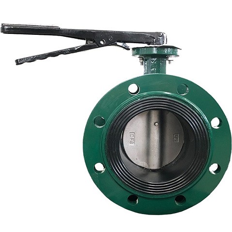 Затворы чугунные дисковые DN 50-150 PN 16 фланцевые с чугунным диском рычаг GALA Тип.2123-G купить в Челябинске | "Проконсим"
