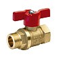 Краны латунные шаровые 11Б27п1 DN 15-25 PN 40 бабочка муфта-штуцер БАЗ Standart купить в Челябинске | "Проконсим"