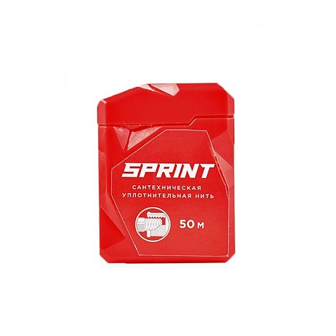сантехническая нить для герметизации резьбы Sprint 50м в многоразовом боксе блистер купить в Челябинске | "Проконсим"
