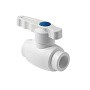 Кран шаровой ПП 20 PN 25 полный проход белый Pro Aqua PA40008 купить в Челябинске | "Проконсим"