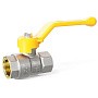 Кран латунный шаровой LD Pride GAS DN40 PN 25 никелированный рычаг муфта-муфта купить в Челябинске | "Проконсим"
