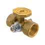 Кран латунный шаровой 11Б18бк(ф)2 DN 15 PN 16 под манометр G1/2''хG1/2'' с контрольным фланцем муфта-муфта без рычага Пензапромарматура купить в Челябинске | "Проконсим"