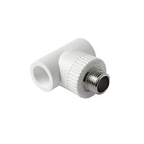 Тройники ПП DN 20-32 PN 25 комбинированные с наружной резьбой белые Pro Aqua купить в Челябинске | "Проконсим"