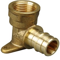 Угольники латунные для PEX труб DN 16-20 PN 10 под надвижную гильзу OP с внутренней резьбой ONE PLUS купить в Челябинске | "Проконсим"