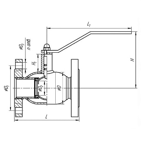 Краны стальные шаровые DN 50-100 PN 16-40 фланцевые под задвижку рычаг Temper купить в Челябинске | "Проконсим" Краны стальные шаровые DN 50-100 PN 16-40 фланцевые под задвижку рычаг Temper купить в Челябинске | "Проконсим"