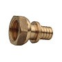 Муфта латунная для PEX труб  25-3/4''  PN 16  под надвижную гильзу с накидной гайкой  РосТурПласт купить в Челябинске | "Проконсим"