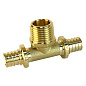Тройник латунный для PEX труб 20-1/2''-20 PN 16 S-2,8мм под надвижную гильзу Valfex VF.433.AF купить в Челябинске | "Проконсим"