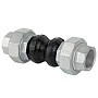 Компенсатор EPDM с оцинкованными чугунными резьбовыми патрубками DN 15 PN 16 Рашворк 505-015-16 купить в Челябинске | "Проконсим"