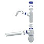 Сифон для мойки Unicorn В510V, 40х40 прямой отвод, 1 1/2'' х40 с отводом для стиральной машины преходник 40х32 купить в Челябинске | "Проконсим"