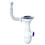 Сифон для мойки Unicorn В411P, без отвода, 3 1/2'' х40 чаша из нержавеющей стали, круглый перелив купить в Челябинске | "Проконсим"