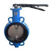Затворы поворотные дисковые DN 32-300 PN 16 межфланцевые с чугунным диском рычаг Seagull купить в Челябинске | "Проконсим"