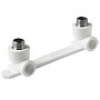 Угольник установочный двойной ПП 20-1/2'' PN 25 с наружной резьбой белый Pro Aqua PA280108P купить в Челябинске | "Проконсим"