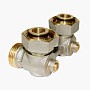 Узел нижнего подключения Vekotrim DN 15 PN 10 угловой двухтрубный 20-3/4'' под евроконус, муфта купить в Челябинске | "Проконсим"