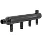 Коллектор распределительный стальной DN 50 PN 16 вход 40-20 12 выходов НР 3/4'' выход под кран Маевского, универсальный PLP купить в Челябинске | "Проконсим"