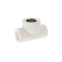 Тройник комбинированный VALFEX 25x25 PN 25 G-1/2'' ВР белый купить в Челябинске | "Проконсим"