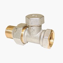 Клапан запорно-регулирующий Raditec DN 15 PN 16 прямой G1/2'' Kvs = 1,41 м3/ч для радиатора, 120гр. купить в Челябинске | "Проконсим"