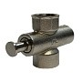 Кран латунный кнопочный КММ DN 15 PN 16 под манометр G1/2''-М20х1,5 без контрольного фланца муфта-муфта без рычага Пензапромарматура купить в Челябинске | "Проконсим"