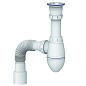 Сифон для умывальника Unicorn А220, 40х50 гибкий отвод, 1 1/2'' х40 чаша из нержавеющей стали купить в Челябинске | "Проконсим"