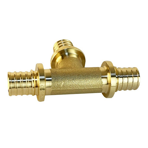 Тройники латунные для PEX труб DN 16-20 PN 16 под надвижную гильзу Valfex VF.431.AF купить в Челябинске | "Проконсим"