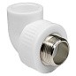 Угольник комбинированный ПП 40-1 1/4" PN 25 под ключ с наружной резьбой белый РТП купить в Челябинске | "Проконсим"