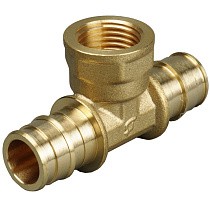 Тройники латунные для PEX труб DN 16-20 PN 10 под надвижную гильзу OP с внутренней резьбой ONE PLUS купить в Челябинске | "Проконсим"