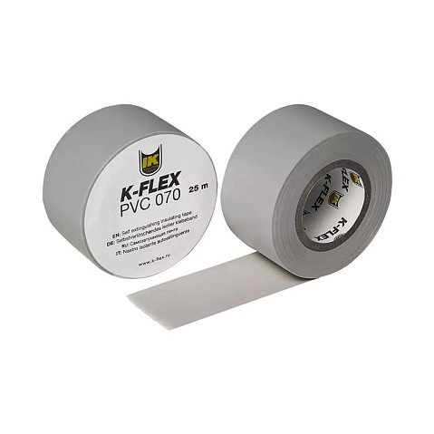 Лента теплоизоляционная K-FLEX PVC AT 070, DN 50, L = 25м, Tmax = 125гр. серый купить в Челябинске | "Проконсим"