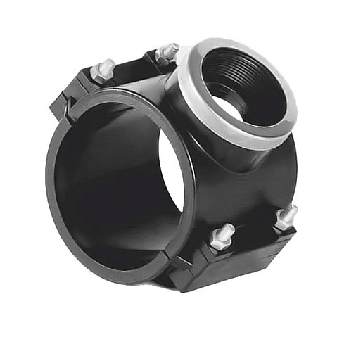 Седелки болтовые НПВХ DN 90-225 PN 10 с внутренней резьбой Хемкор купить в Челябинске | "Проконсим" Седелки болтовые НПВХ DN 90-225 PN 10 с внутренней резьбой Хемкор купить в Челябинске | "Проконсим"
