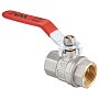 Кран латунный шаровой MVI BV.511 DN 20 PN 40 никелированный полнопроходной муфта-муфта рычаг купить в Челябинске | "Проконсим"