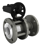 Краны стальные шаровые разборные 11с67п DN 50-150 PN 16 полнопроходные фланцевые под задвижку с редуктором LD купить в Челябинске | "Проконсим"