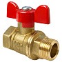 Кран латунный шаровой Valfex.218.LB1 11Б27фт1М DN 20 PN 40 муфта-штуцер бабочка купить в Челябинске | "Проконсим"