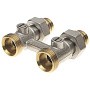 Узел нижнего подключения DN 20 прямой двухтрубный 20-1/2'' никелированный с ниппелем штуцерхштуцер РИДАН 003L0392R купить в Челябинске | "Проконсим"