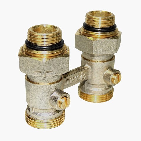 Узел нижнего подключения Vekotrim DN 15 PN 10 прямой двухтрубный 15-3/4'' с ниппелем, штуцер купить в Челябинске | "Проконсим"