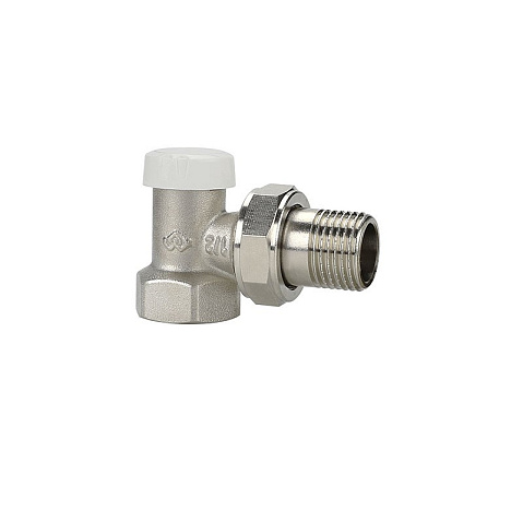 Клапан радиаторный VARMEGA VM10201 DN15 PN10 угловой настроечный G-1/2'' муфта-штуцер купить в Челябинске | "Проконсим"