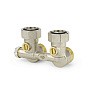 Узелы нижнего подключения VARMEGA VM138 DN20 угловой однотрубный 3/4''x3/4'' евроконус, с байпасом штуцер-штуцер купить в Челябинске | "Проконсим"