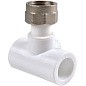 Тройник ПП с накидной гайкой 40-3/4'' PN 25 белый РВК купить в Челябинске | "Проконсим"