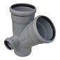 Крестовина ПП для канализации косая 45гр. DN 110-110-50 с уплотнительным кольцом РТП купить в Челябинске | "Проконсим"