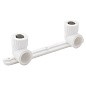 Угольник установочный двойной ПП 20-1/2'' PN 25 с внутренней резьбой белый РТП 10701 купить в Челябинске | "Проконсим"