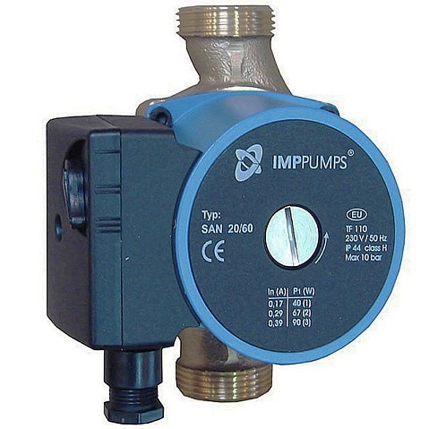 Насос циркуляционный с мокрым ротором SAN 15/40-130 75Вт 1х220В 3-скор. резьбовой PN10 65C IMP PUMPS купить в Челябинске | "Проконсим"
