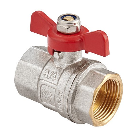 Краны латунные шаровые DN 15-25 PN 40 никелированные бабочка муфта-муфта MVI BV.513 купить в Челябинске | "Проконсим" Краны латунные шаровые DN 15-25 PN 40 никелированные бабочка муфта-муфта MVI BV.513 купить в Челябинске | "Проконсим"