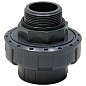 Муфта разборная НПВХ DN 32-1" PN 16 клеевая с наружной резьбой черная Aquaviva BMG32100 купить в Челябинске | "Проконсим"